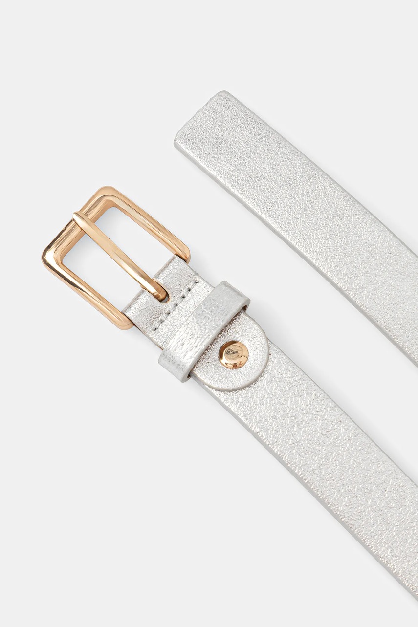 Кожаный ремень Answear.LAB цвет серебрянный