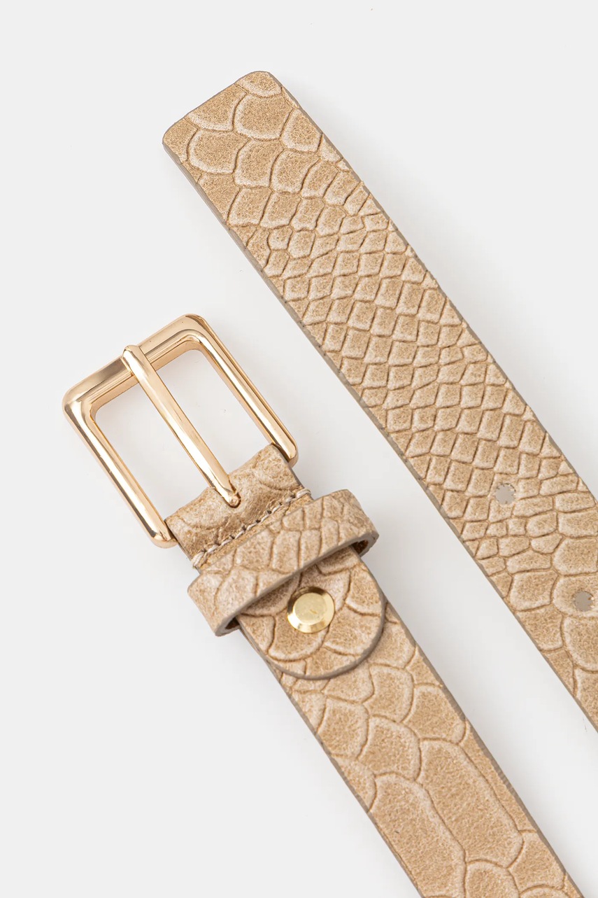 Кожаный ремень Answear.LAB цвет бежевый