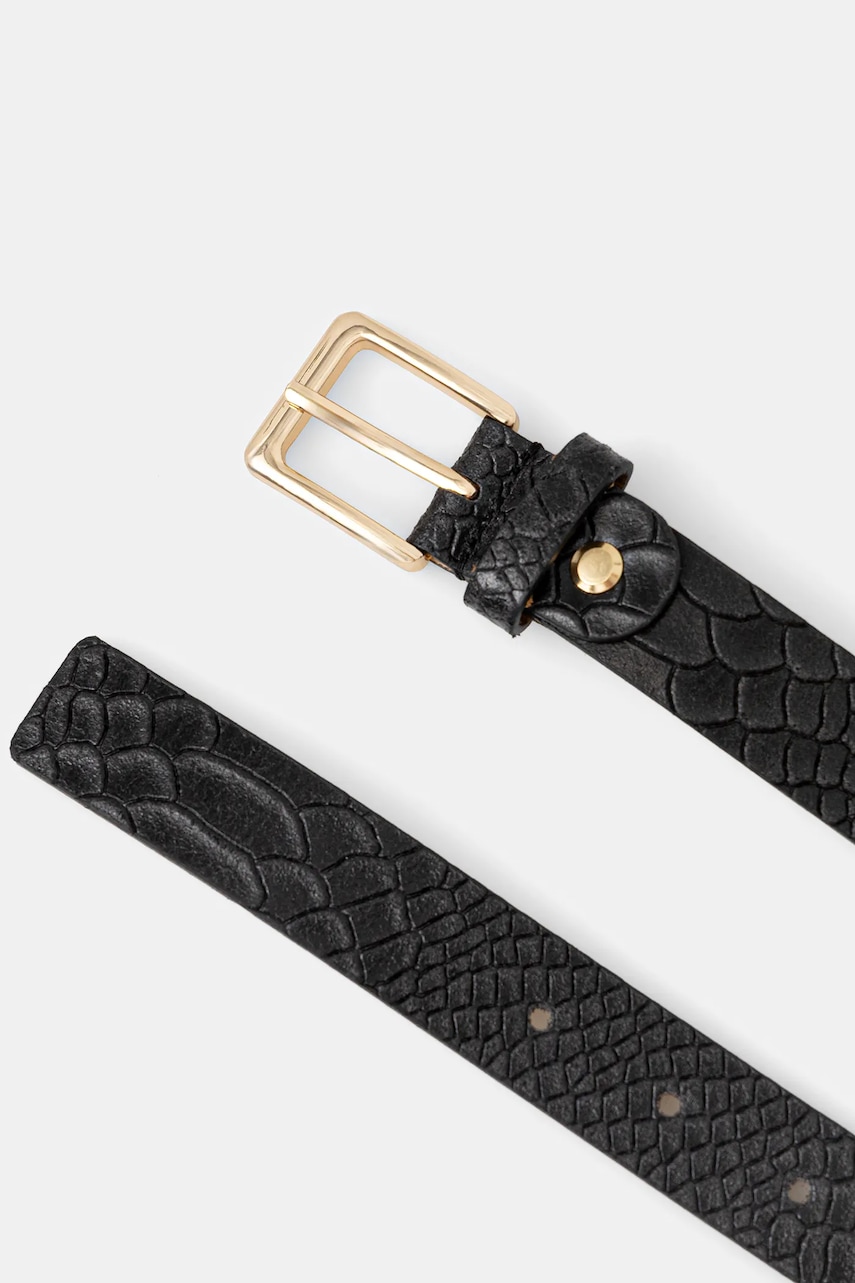 Кожаный ремень Answear.LAB цвет чёрный Кожаный ремень Answear.LAB цвет чёрный