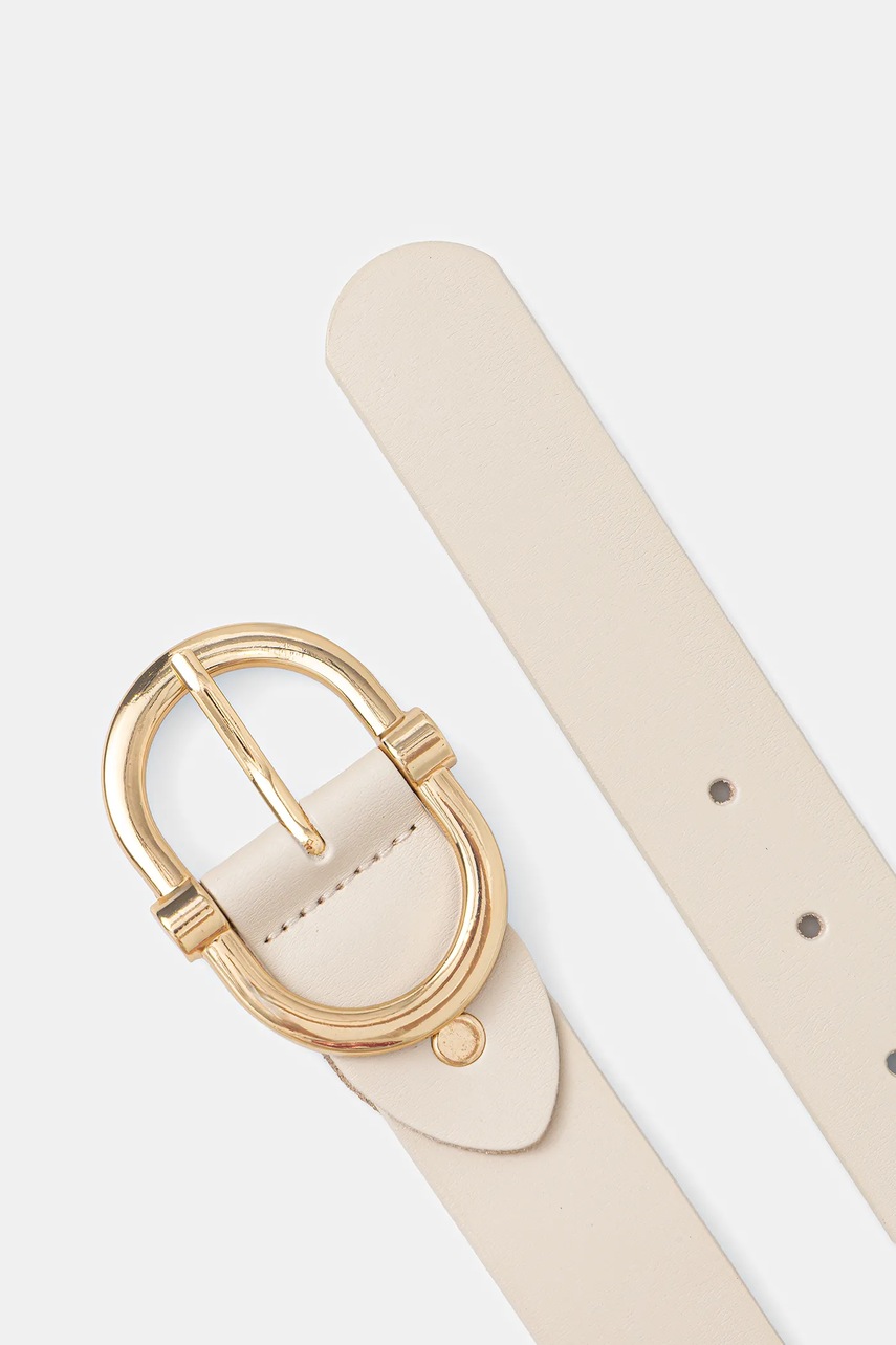 Кожаный ремень Answear.LAB цвет бежевый