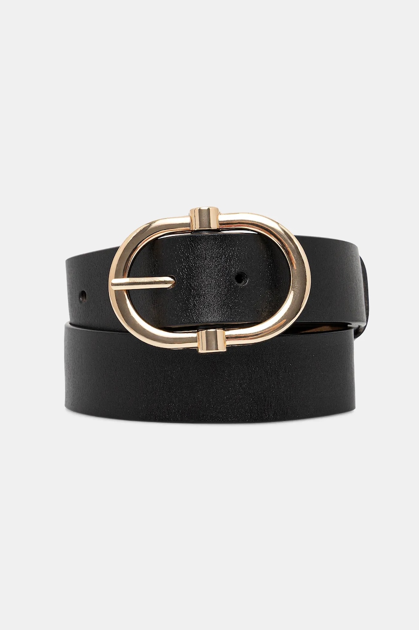 Answear Lab curea de piele culoarea negru