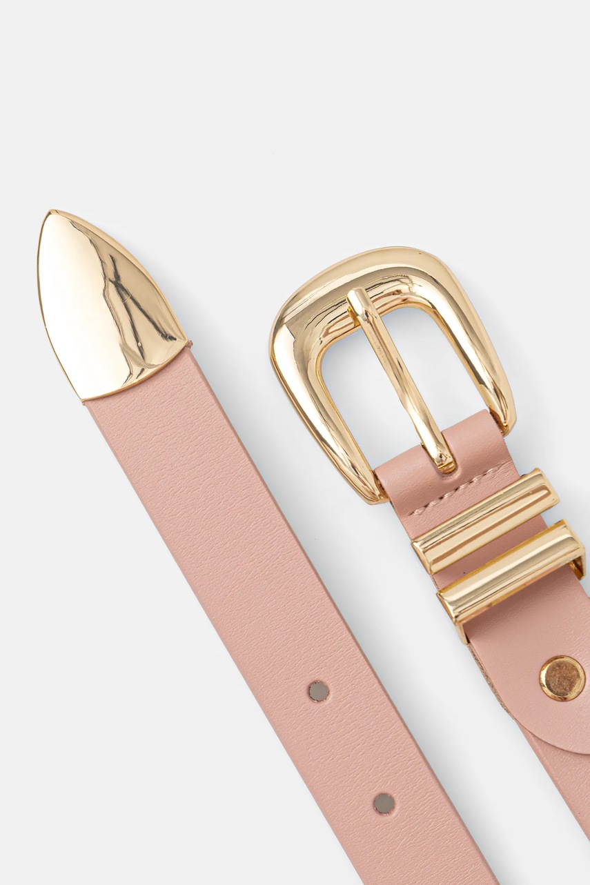 Кожаный ремень Answear.LAB цвет розовый