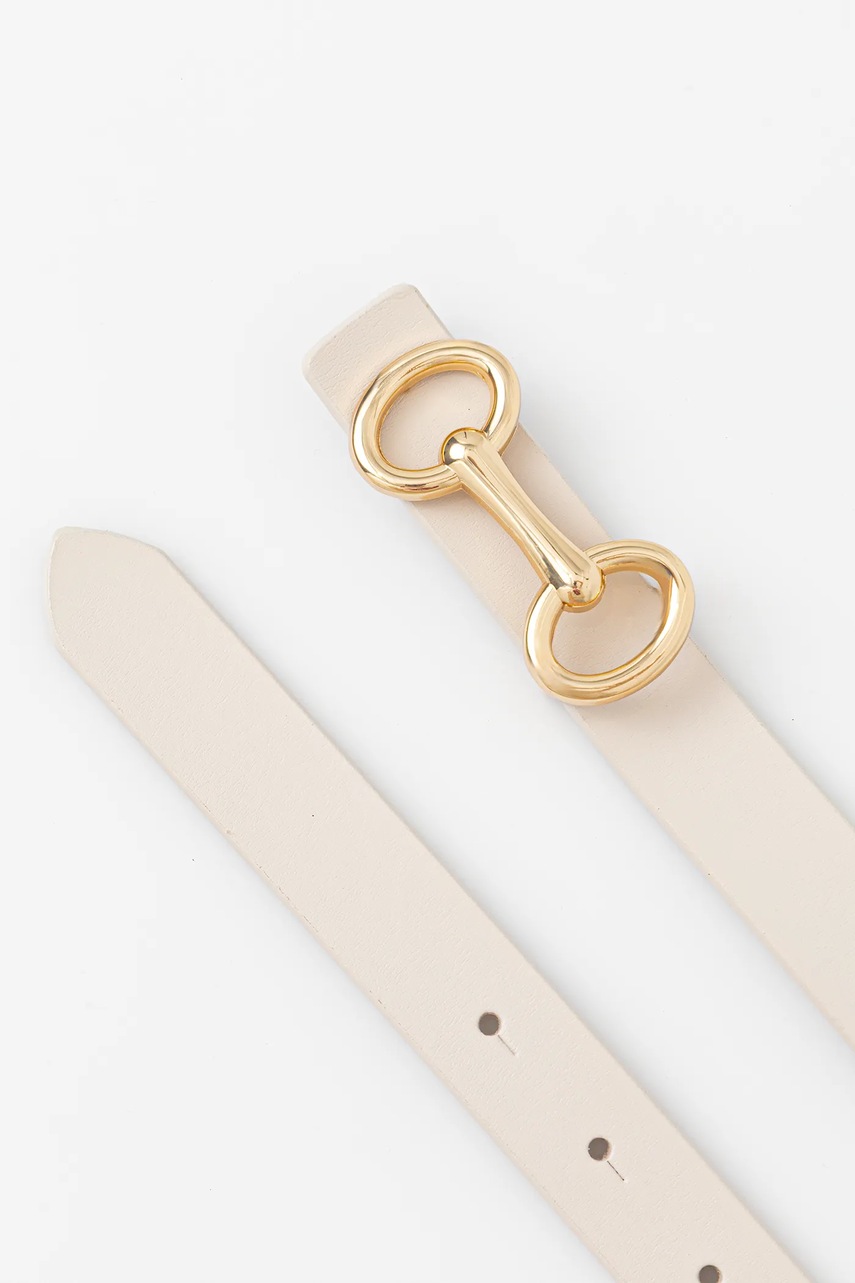 Кожаный ремень Answear.LAB цвет бежевый