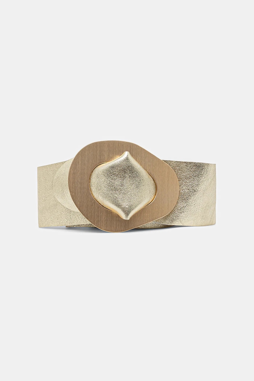 Answear.LAB curea de piele culoarea auriu