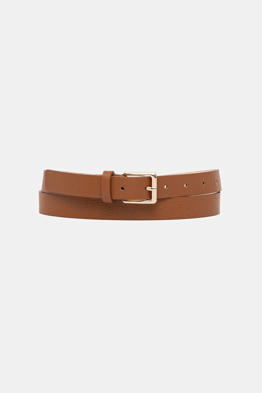 Answear.LAB curea de piele culoarea roz