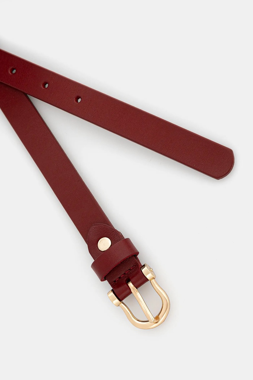 Кожаный ремень Answear.LAB цвет бордовый