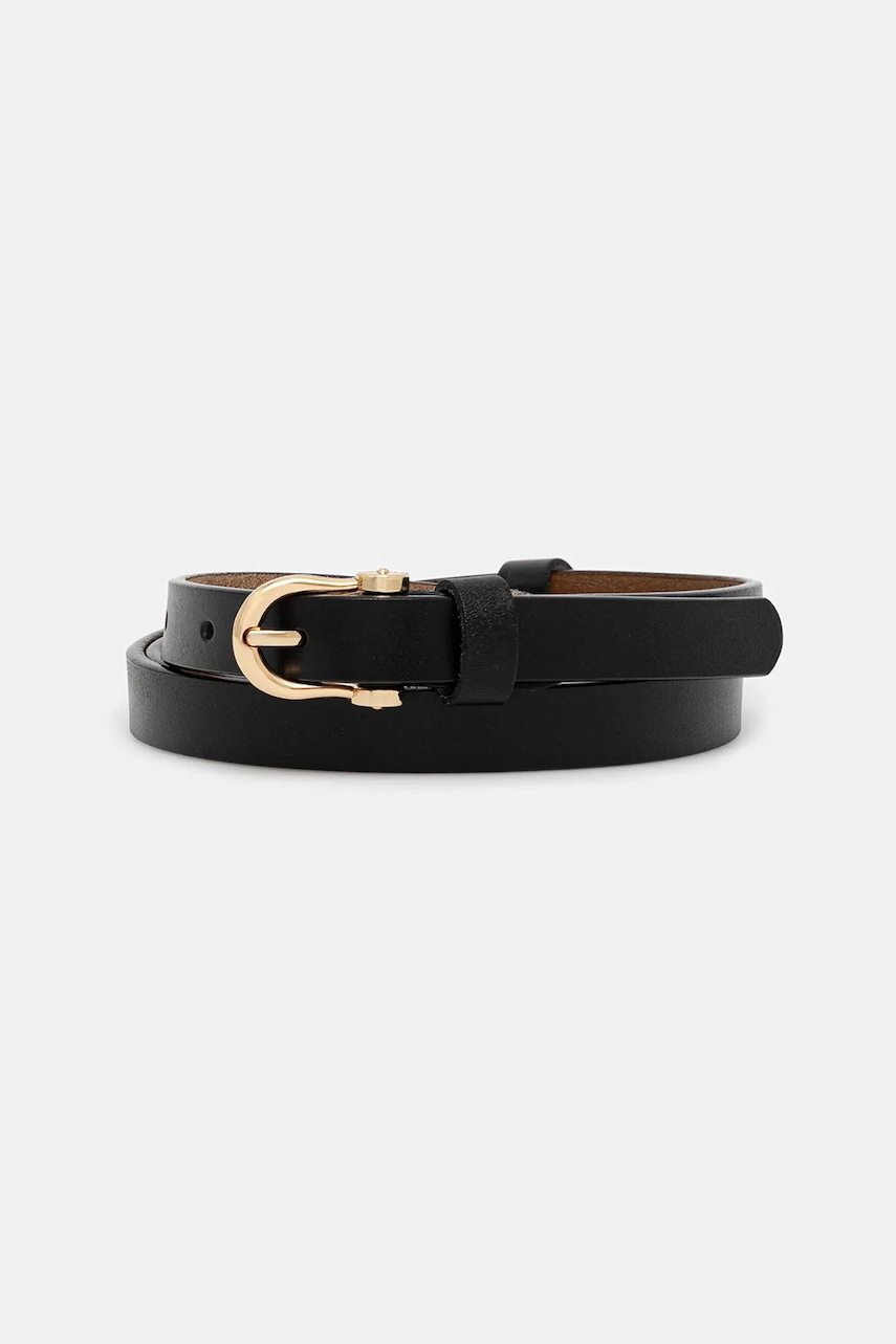Answear.LAB curea de piele culoarea negru