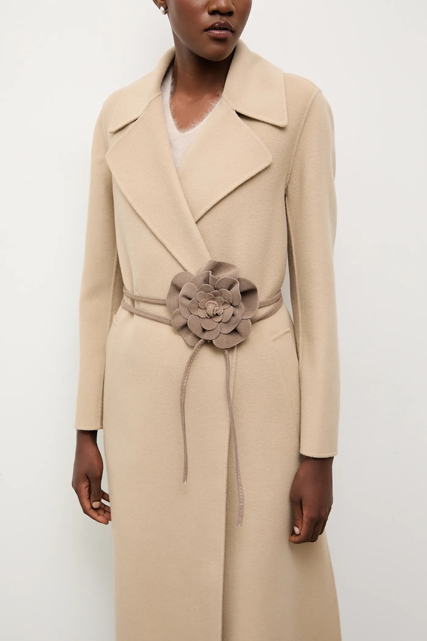 Answear.LAB curea din piele intoarsa culoarea bej