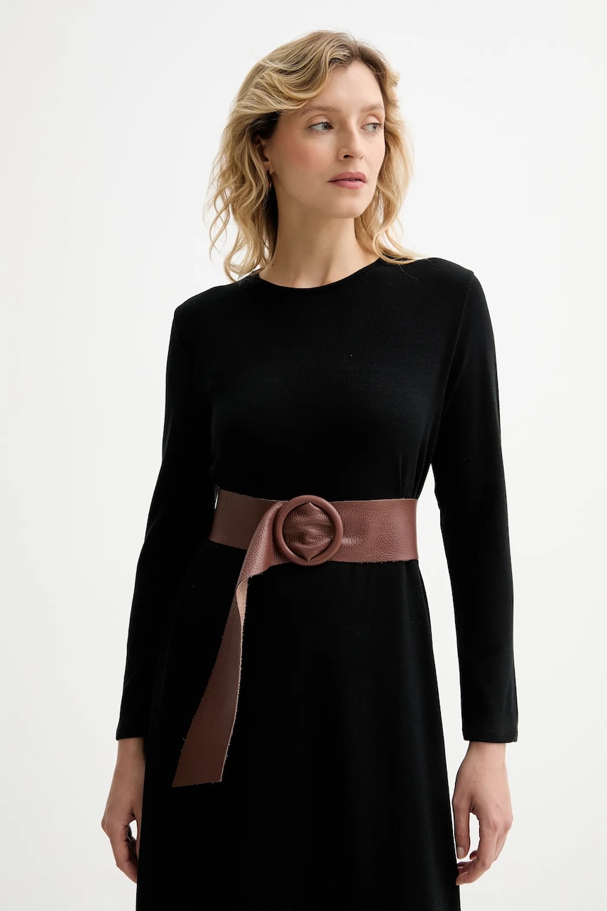 Answear.LAB curea de piele culoarea maro