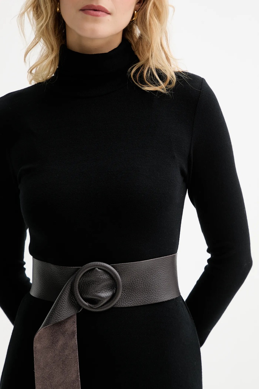 Answear.LAB curea de piele culoarea maro