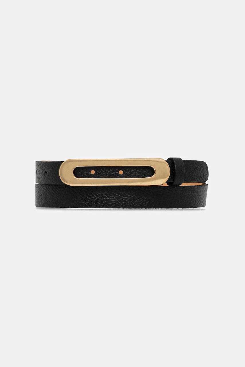 Answear.LAB curea de piele culoarea negru