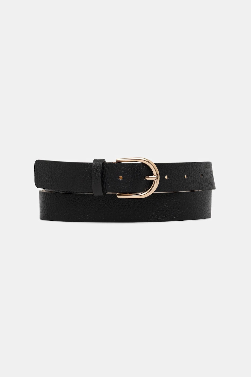 Answear.LAB curea de piele culoarea negru