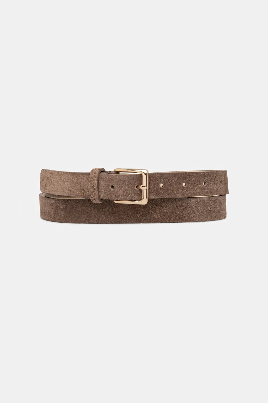 Answear.LAB curea din piele intoarsa culoarea maro Femei / Accesorii / Curele Answear Lab 2 Answear.LAB curea din piele intoarsa culoarea maro Femei / Accesorii / Curele Answear Lab 2
