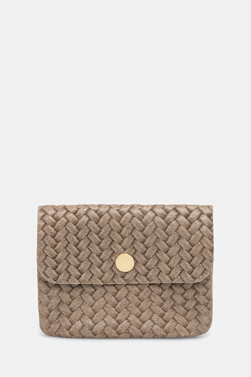 Answear.LAB portofel de piele culoarea bej