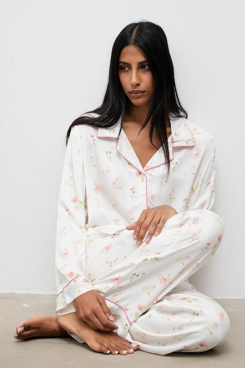 Answear.LAB pijama culoarea bej