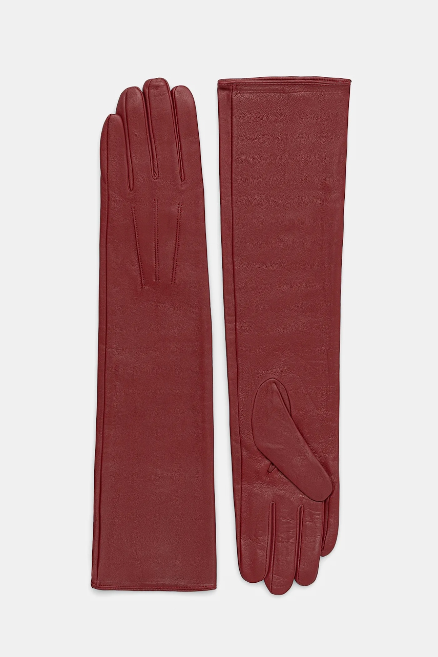 Answear.LAB manusi de piele culoarea bordo