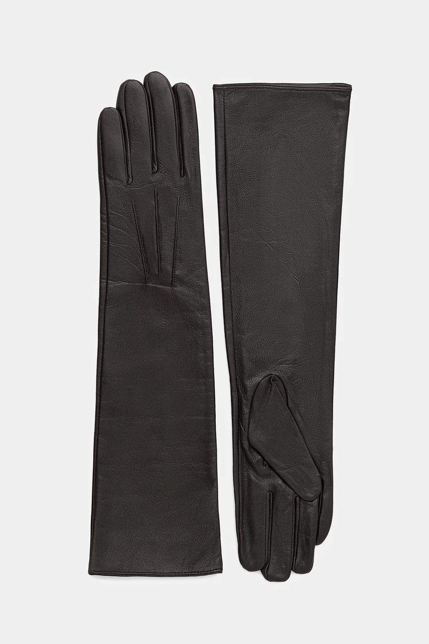 Answear.LAB manusi de piele culoarea maro