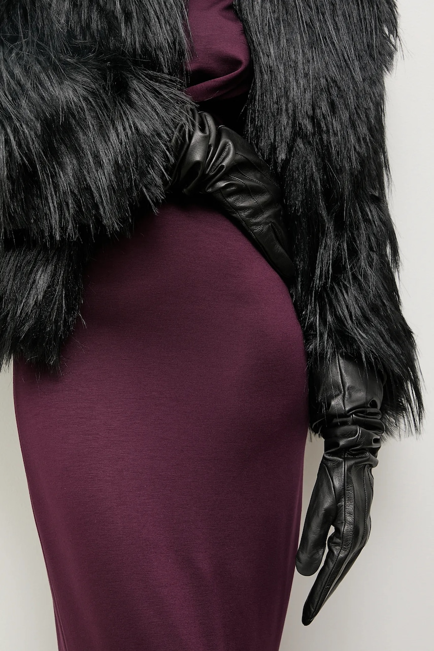 Answear.LAB manusi de piele culoarea negru