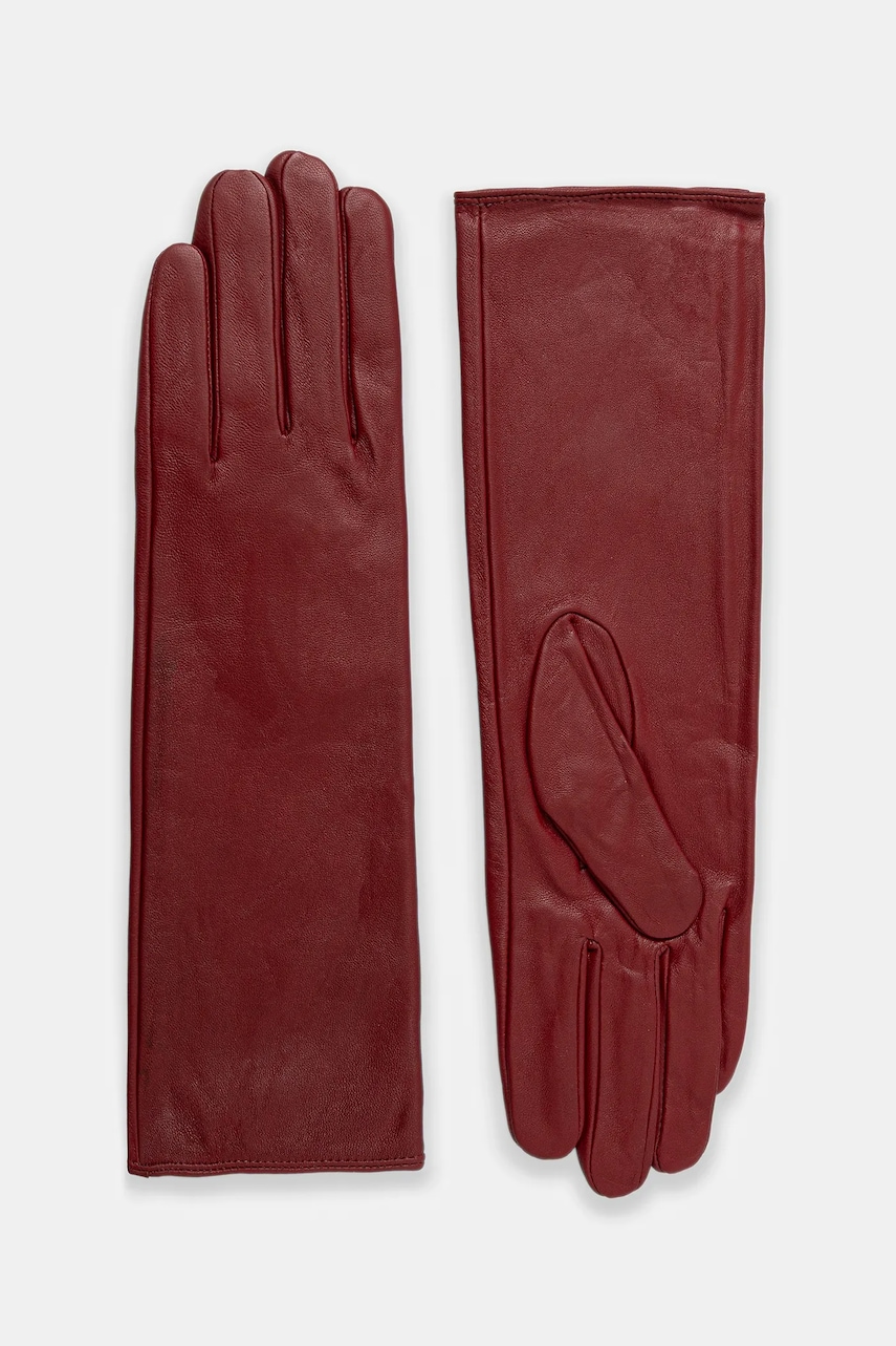 Answear.LAB manusi de piele culoarea bordo