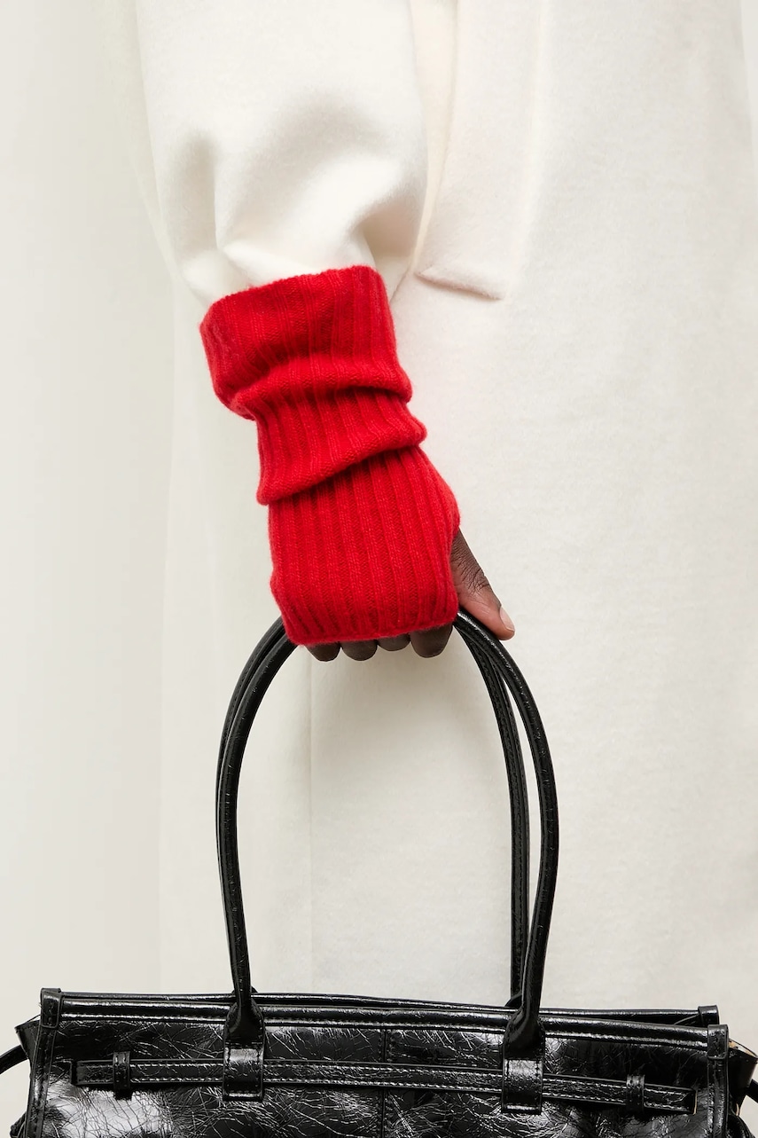 Answear.LAB mănuși din lână culoarea rosu