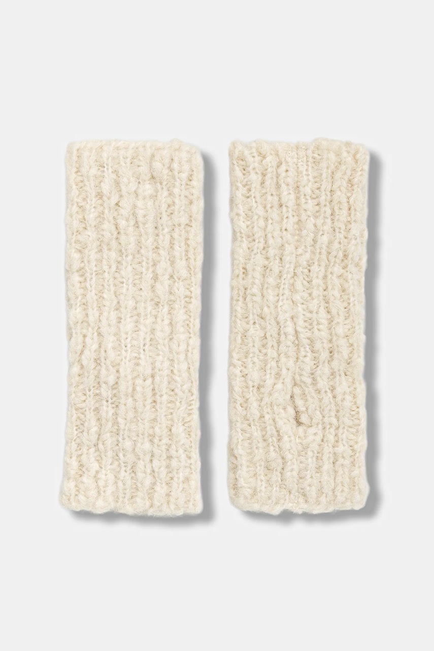 Митенки с шерстью Answear.LAB цвет бежевый