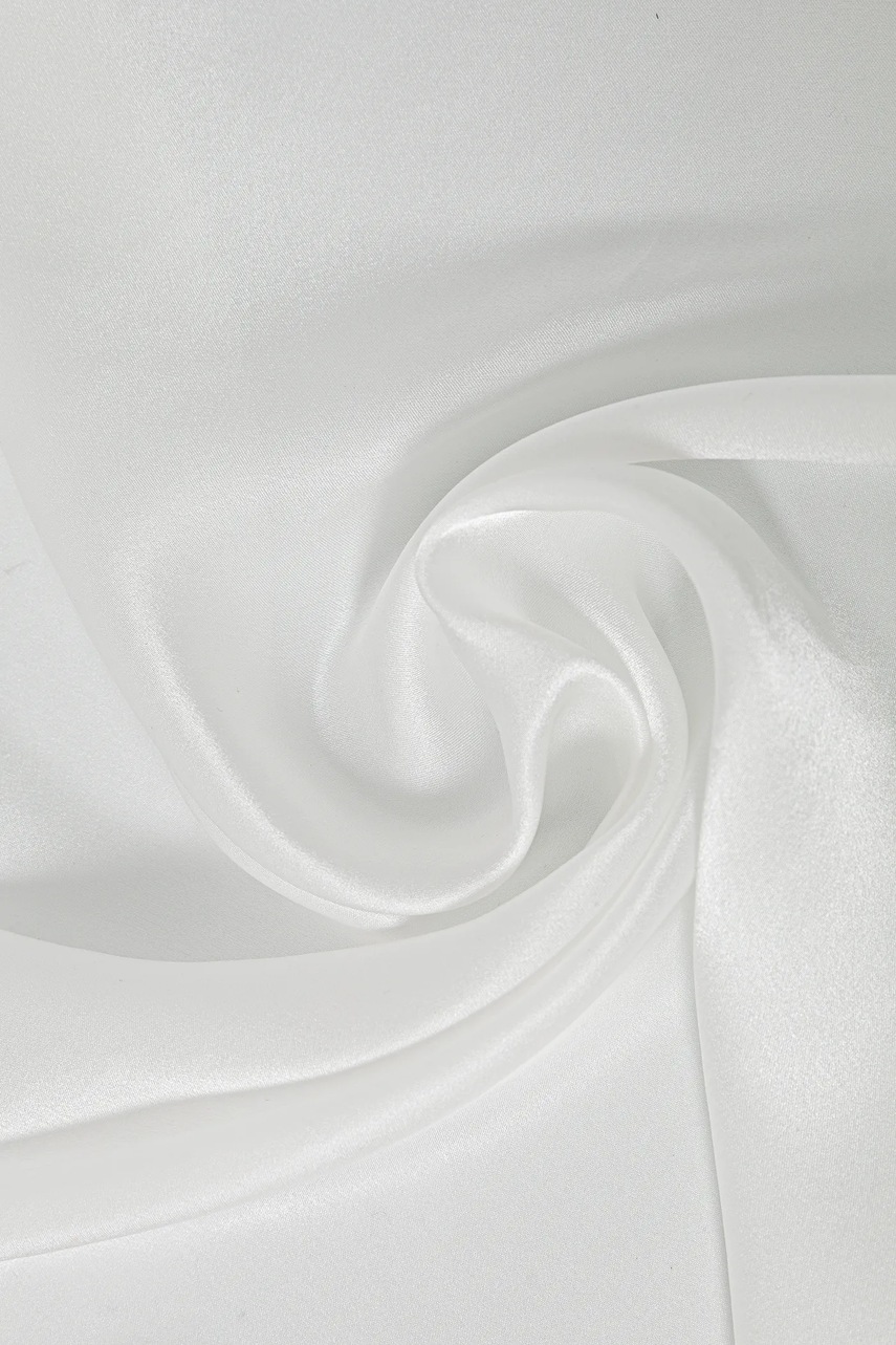 Шелковый платок на шею Answear.LAB цвет белый однотонная