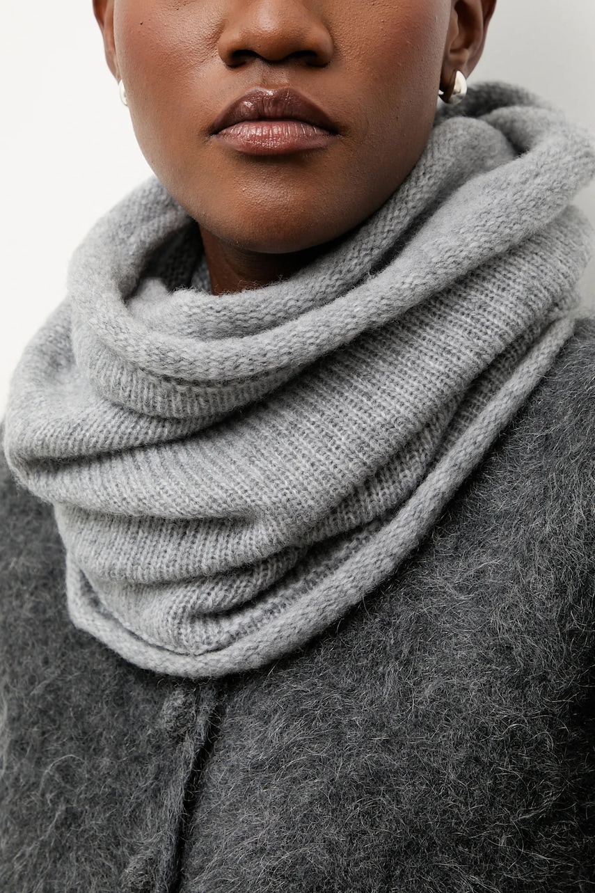 Answear.LAB coș de fum din lână culoarea gri, neted