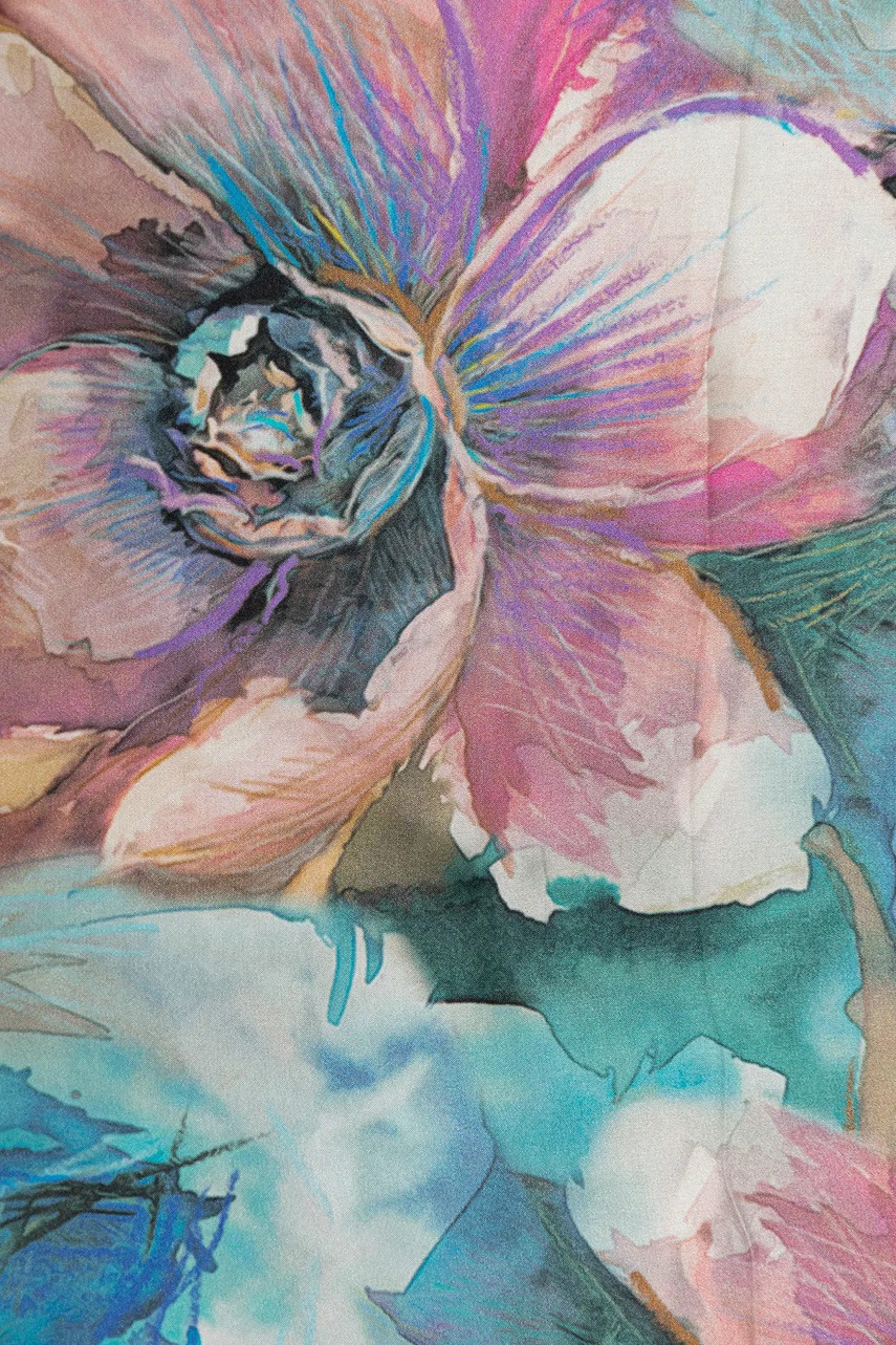 Шелковый платок на шею Answear.LAB узор