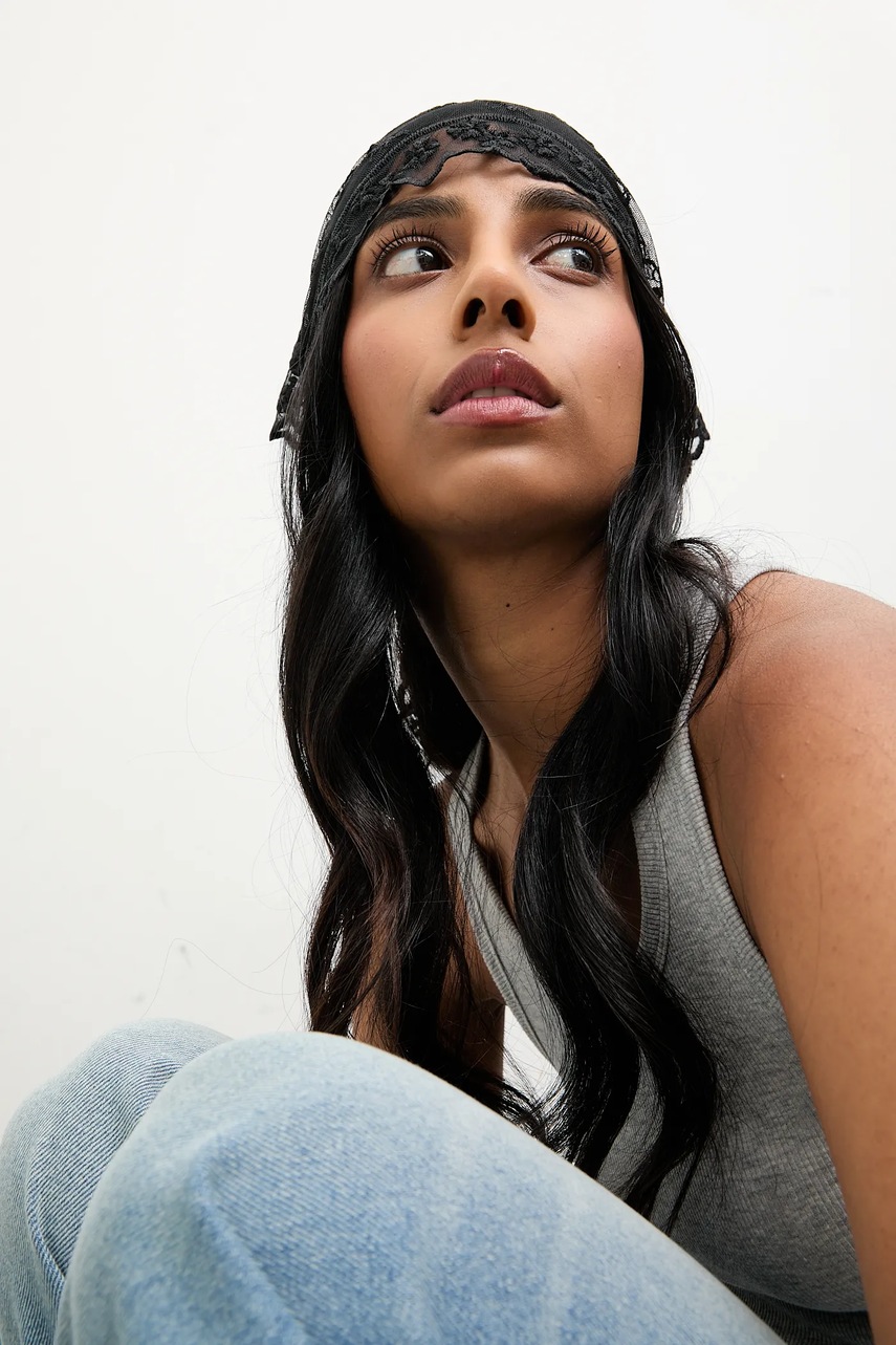 Платок Answear.LAB цвет чёрный однотонная