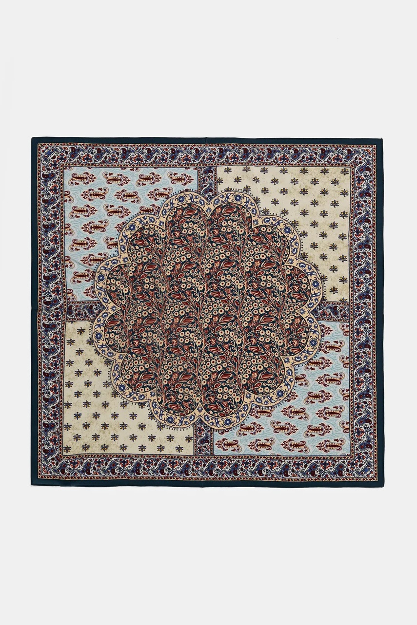 Answear.LAB esarfa de matase culoarea alb, modelator