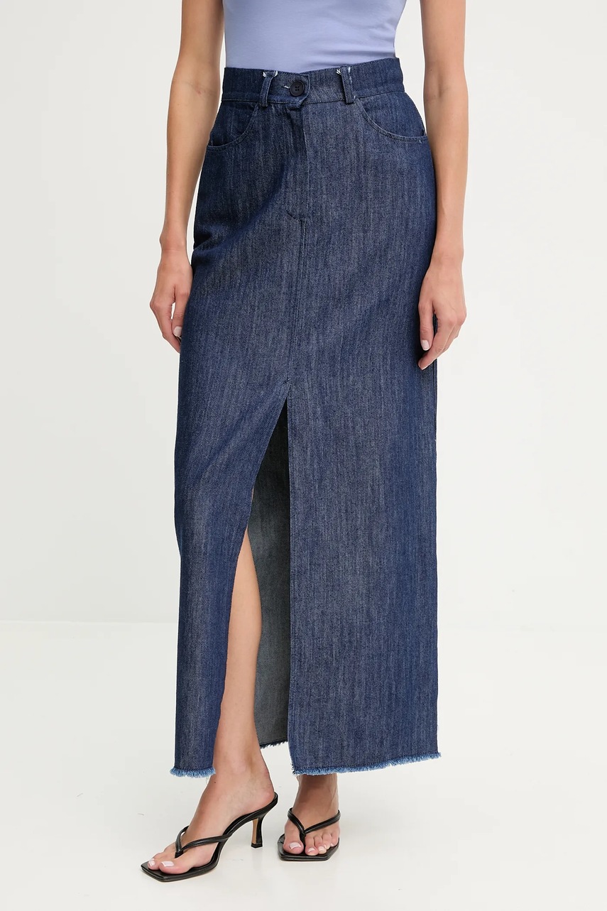 Джинсовая юбка Answear.LAB maxi прямая