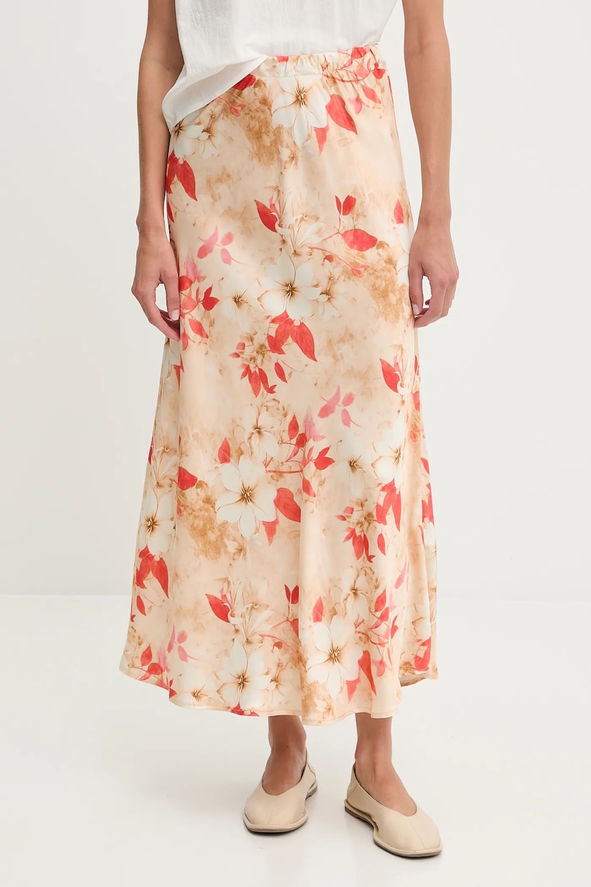 Answear Lab fusta culoarea bej, maxi, evazati