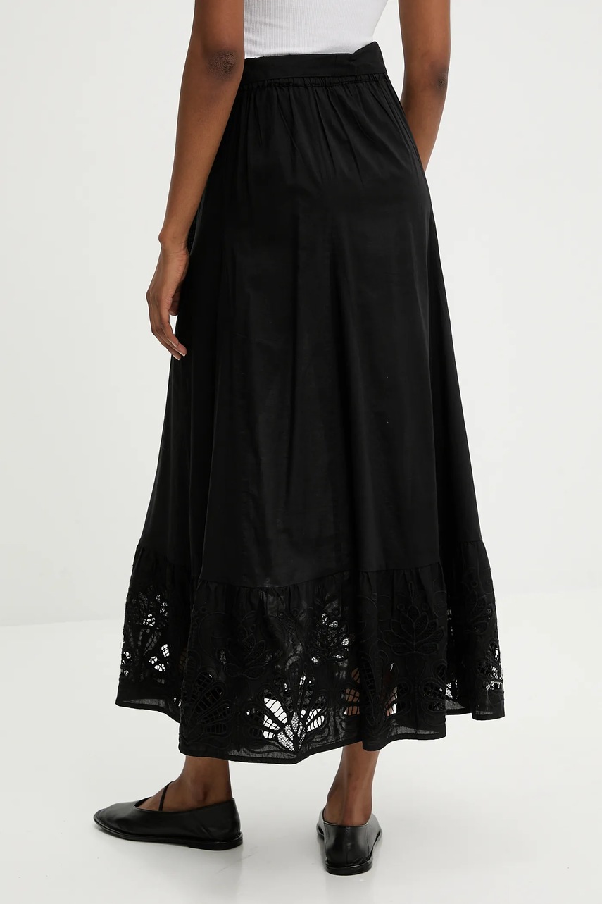 Βαμβακερή φούστα Answear.LAB χρώμα: μαύρο φωτογραφία