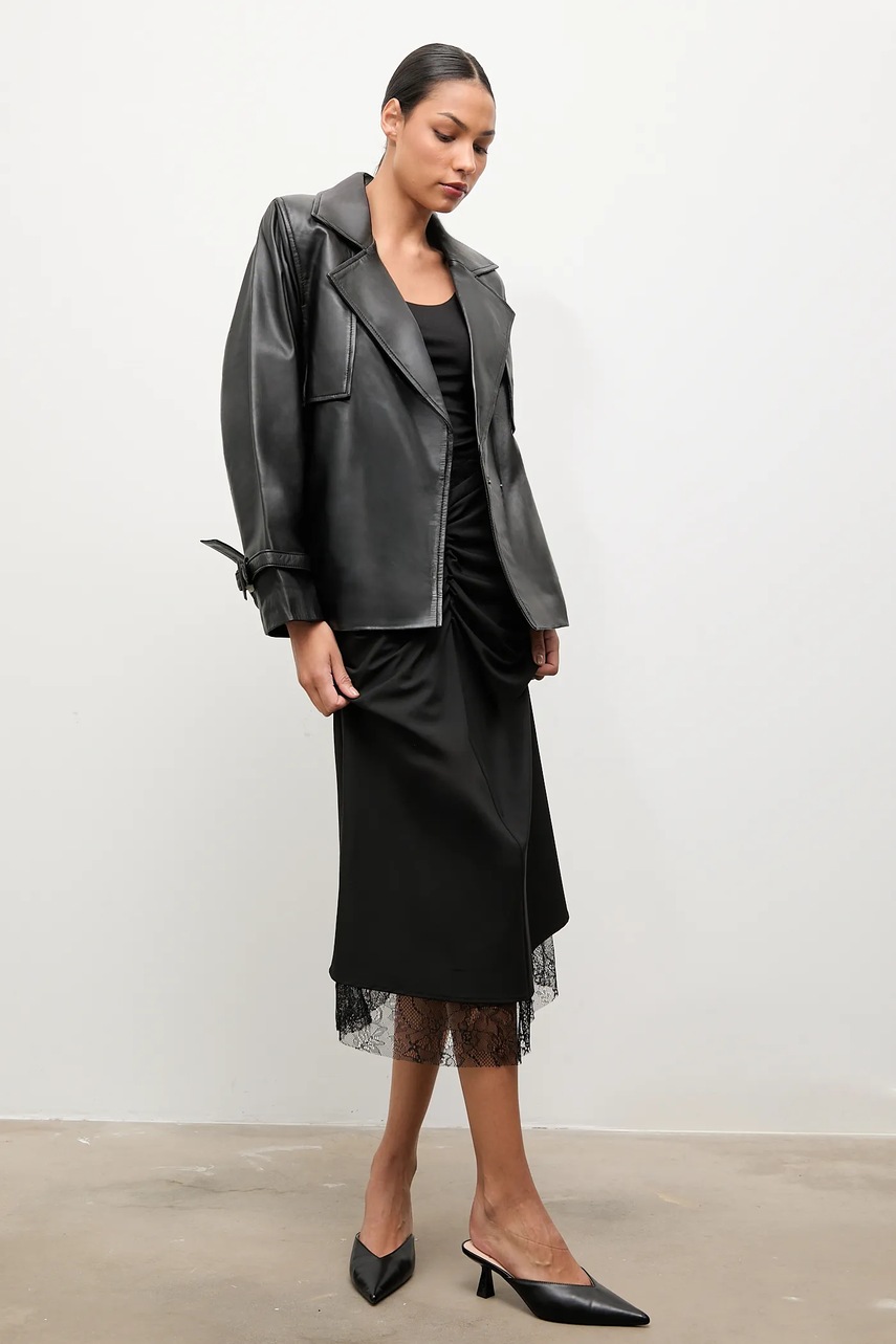 Юбка Answear.LAB цвет серый midi прямая