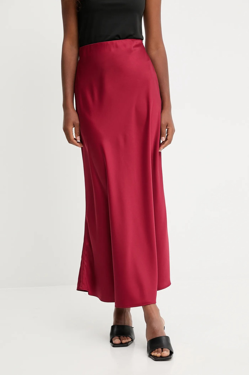 Юбка Answear.LAB цвет красный maxi прямая