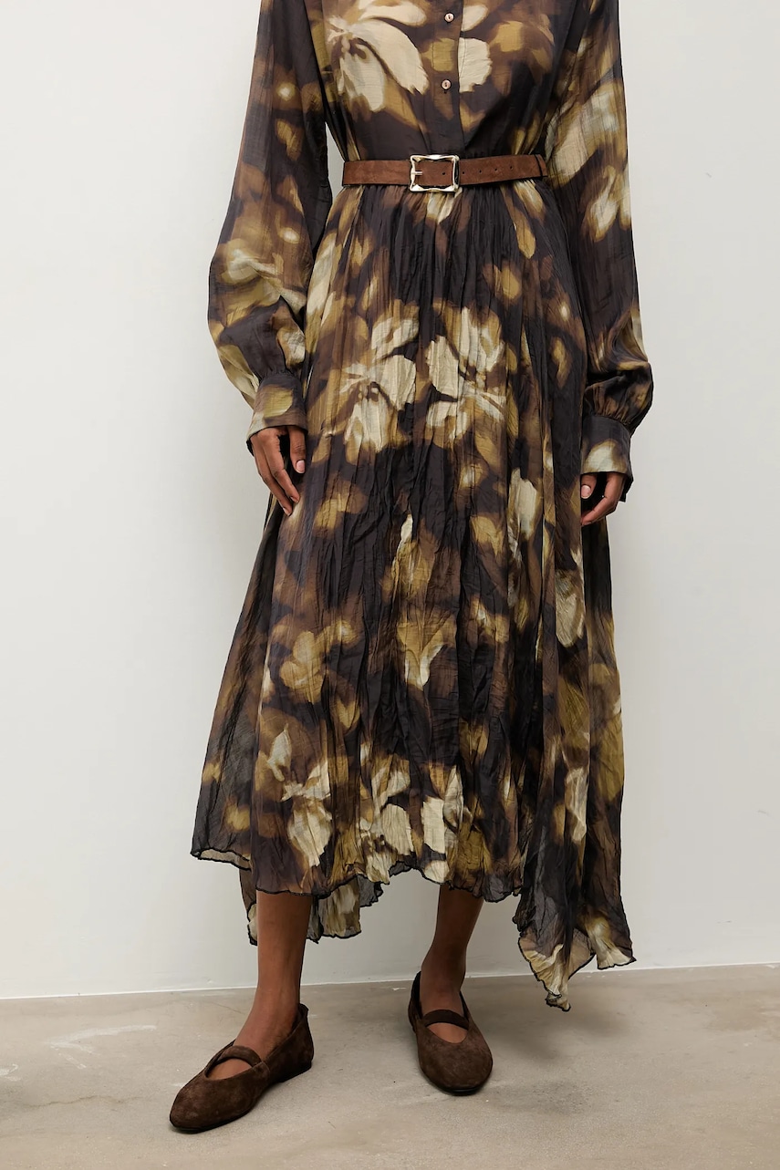 Answear.LAB fusta culoarea verde, maxi, evazati Answear.LAB fusta culoarea verde, maxi, evazati