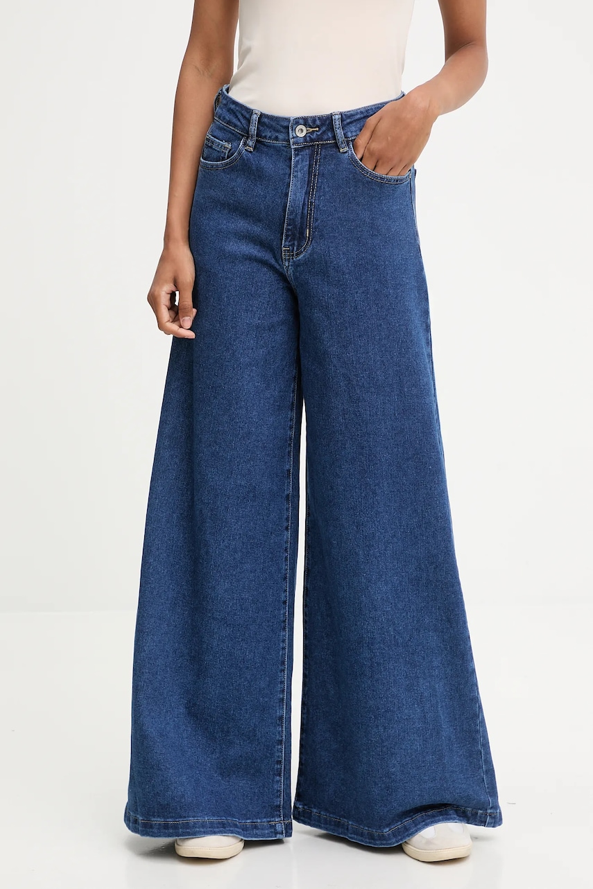 Answear.LAB jeansi culoarea albastru marin