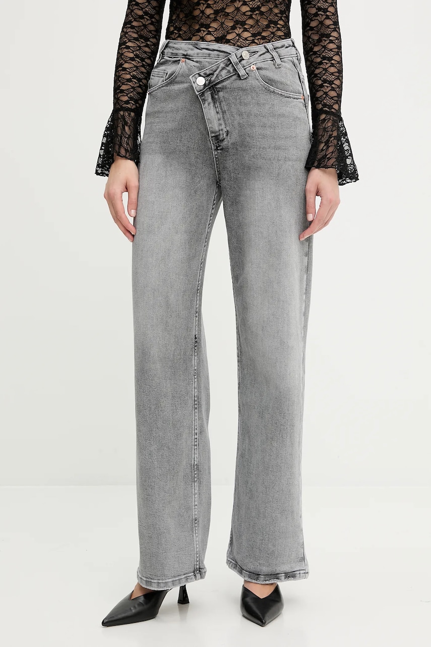 Answear Lab jeansi culoarea gri