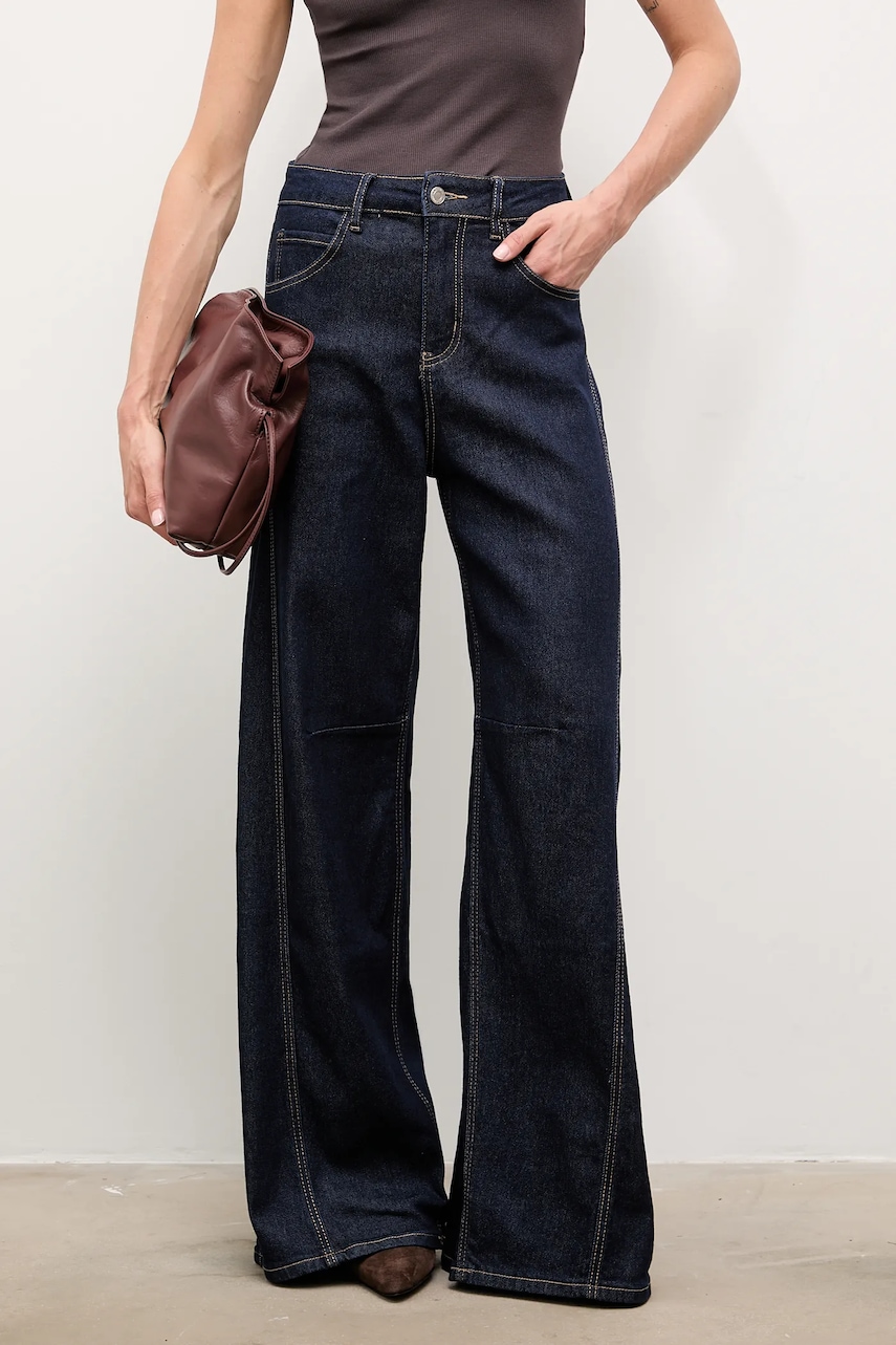 Answear.LAB jeansi culoarea albastru marin