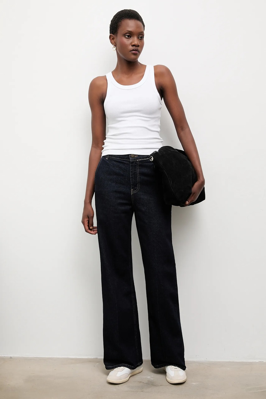 Хлопковые джинсы Answear.LAB цвет синий