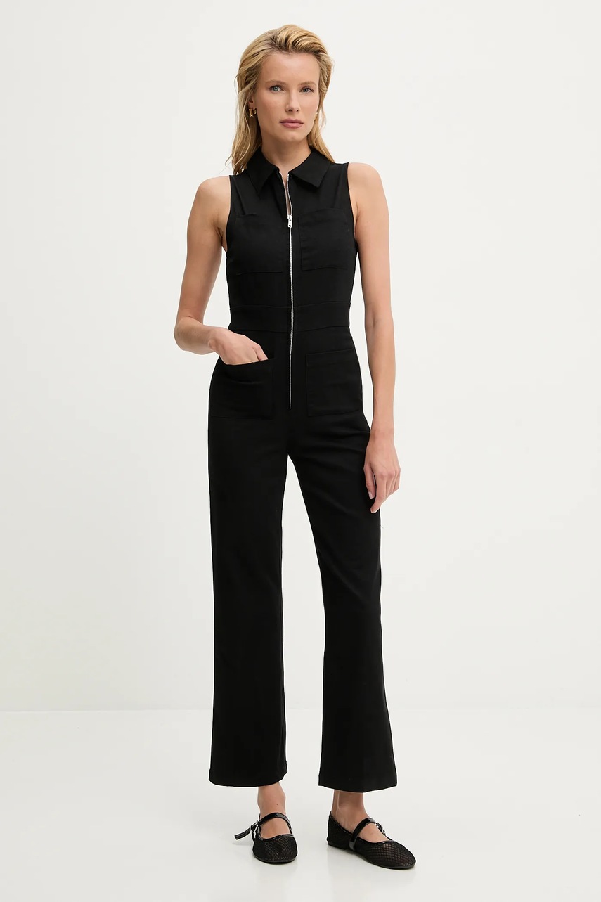 Джинсовый комбинезон Answear.LAB цвет чёрный