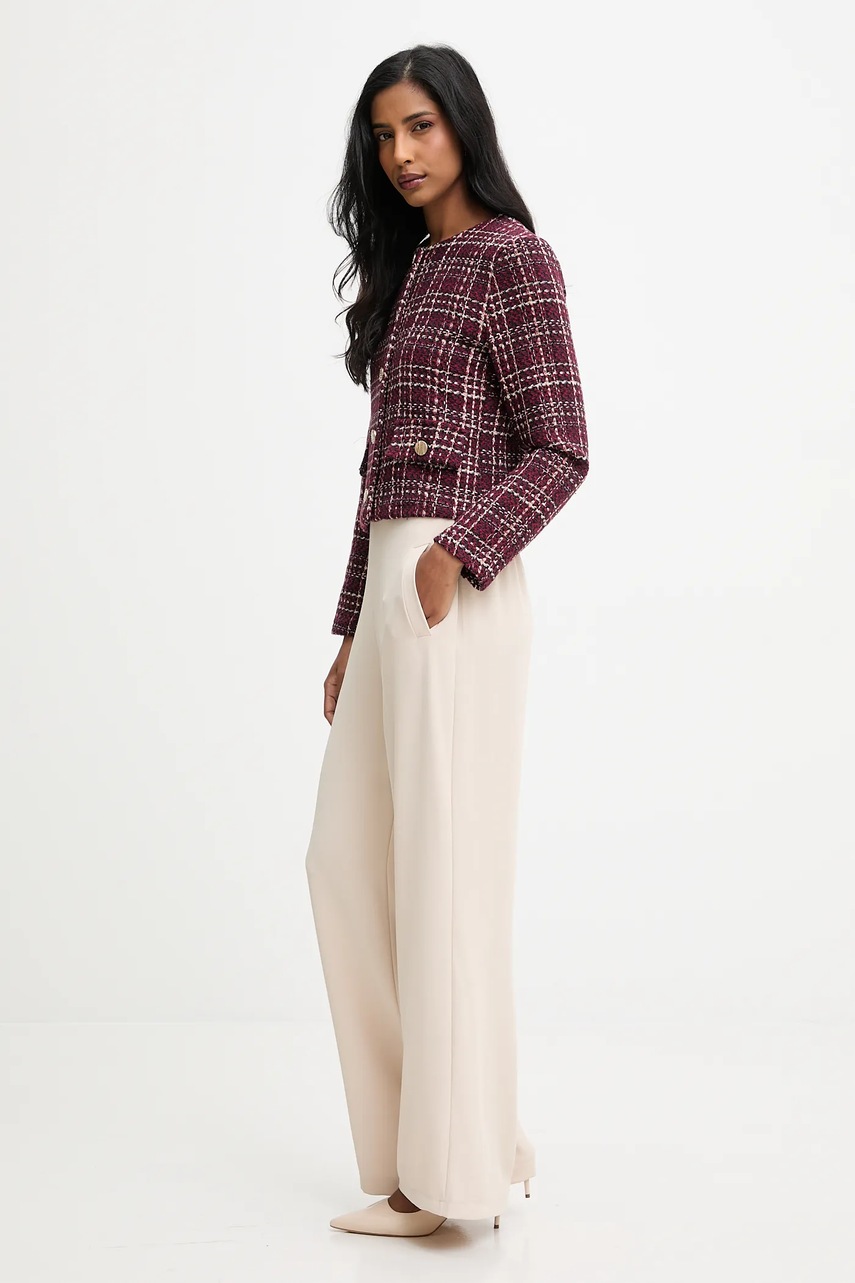 Брюки Answear.LAB цвет бежевый широкие высокая посадка