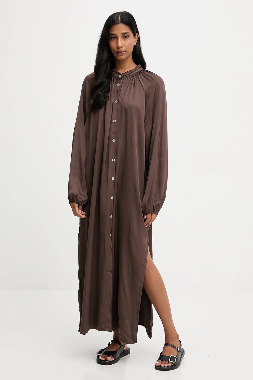 Платье Answear.LAB цвет коричневый maxi oversize