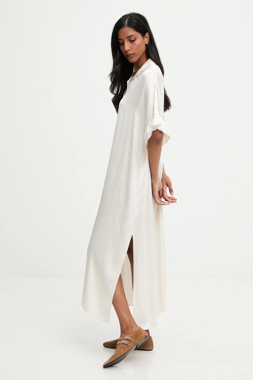 Платье Answear.LAB цвет бежевый maxi прямая