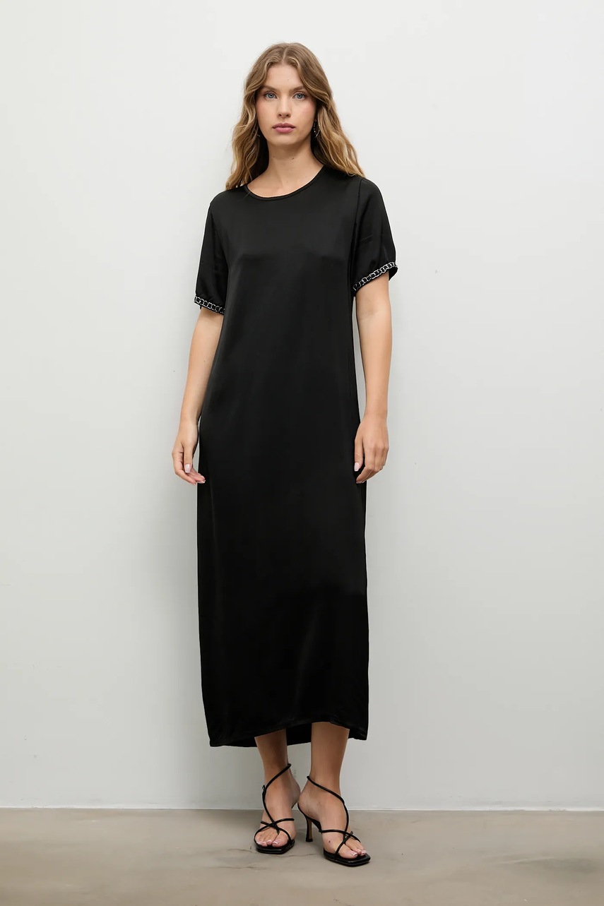 Платье Answear.LAB цвет чёрный midi прямая
