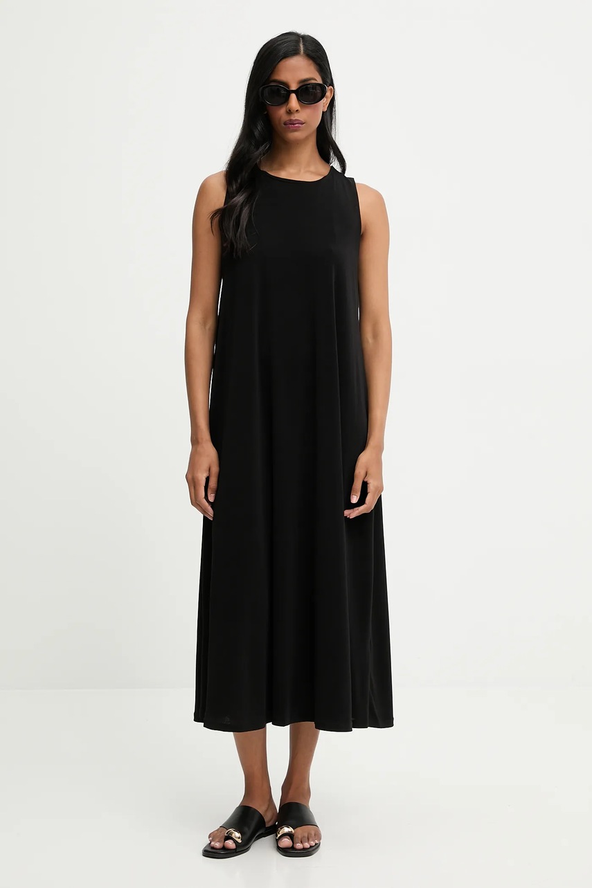 Платье Answear.LAB цвет чёрный midi расклешённая