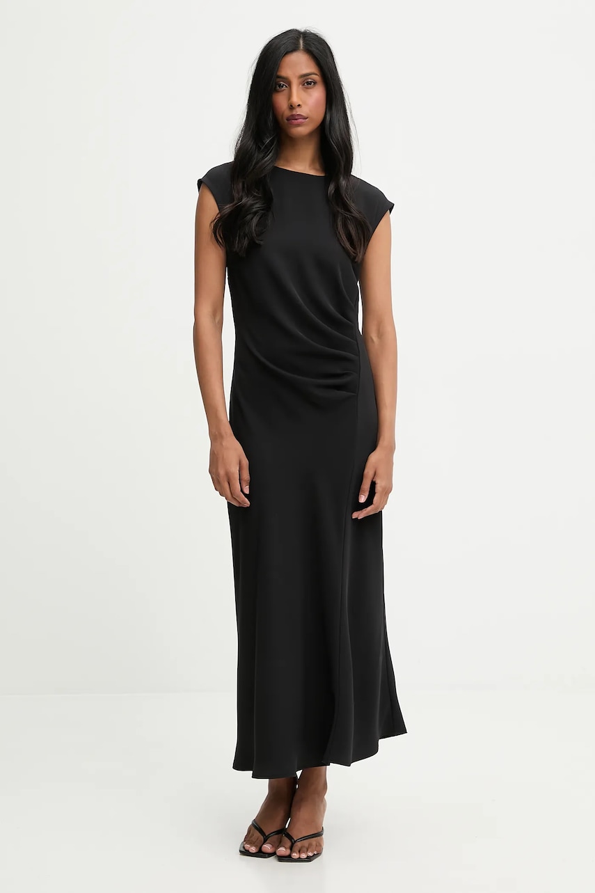 Answear.LAB rochie culoarea negru, maxi, evazati