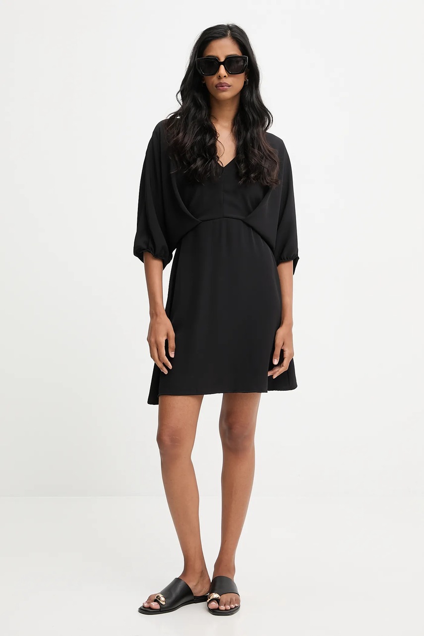 Платье Answear.LAB цвет чёрный mini расклешённая