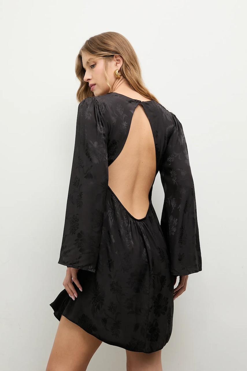 Answear.LAB rochie culoarea negru, mini, evazati