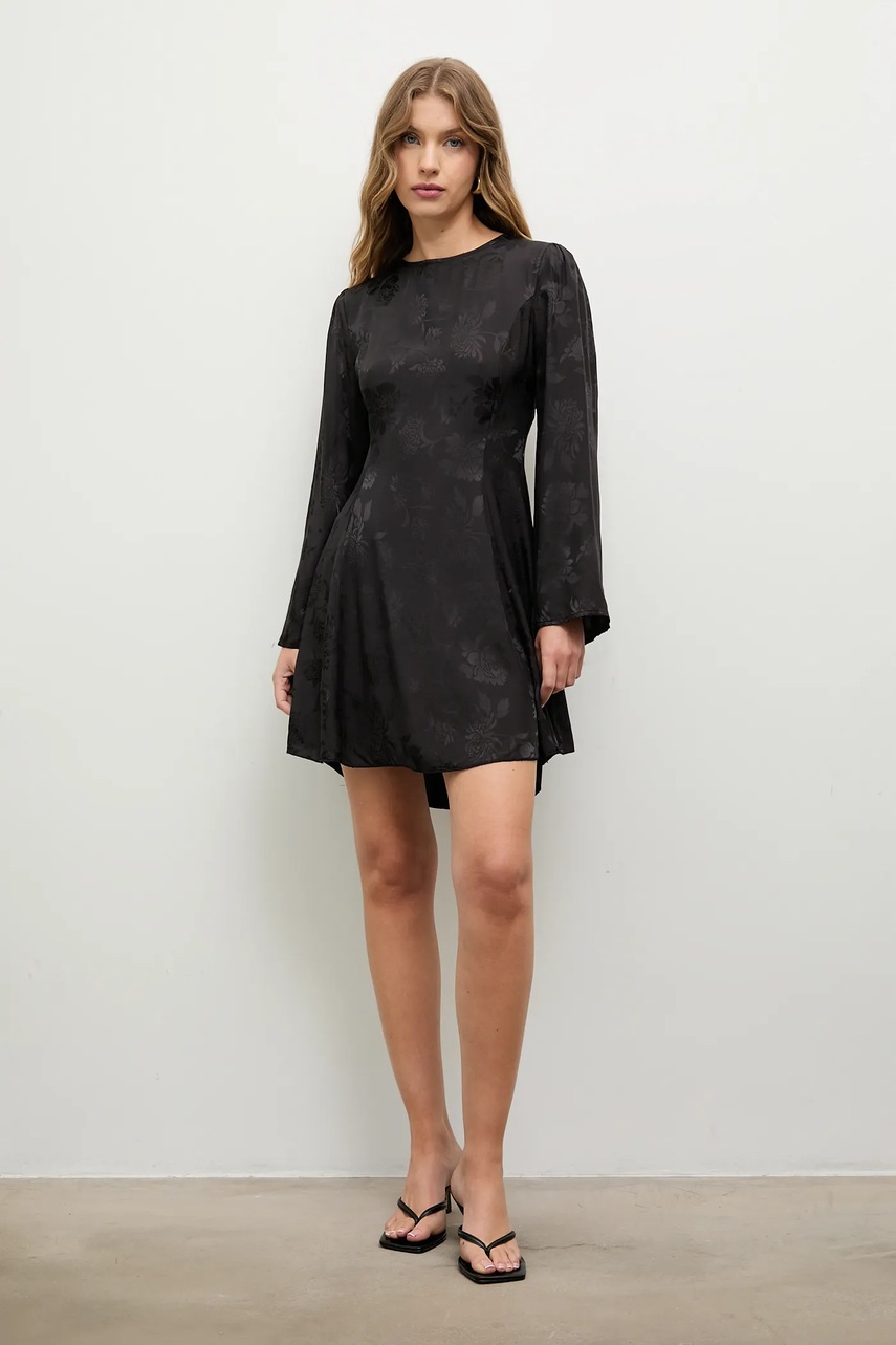 Платье Answear.LAB цвет чёрный mini расклешённая